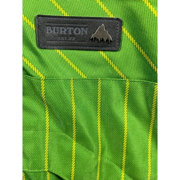 BURTON Jacket Mens Size Small Green DryRide Striped Hooded Insulated Waterproof - Picture 2 of 16